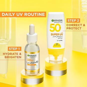 GARNIER CORRECT AND PROTECT BUNDLE PACK (30ML DAY SERUM + SUPER UV ) 1*3 Piece(s)