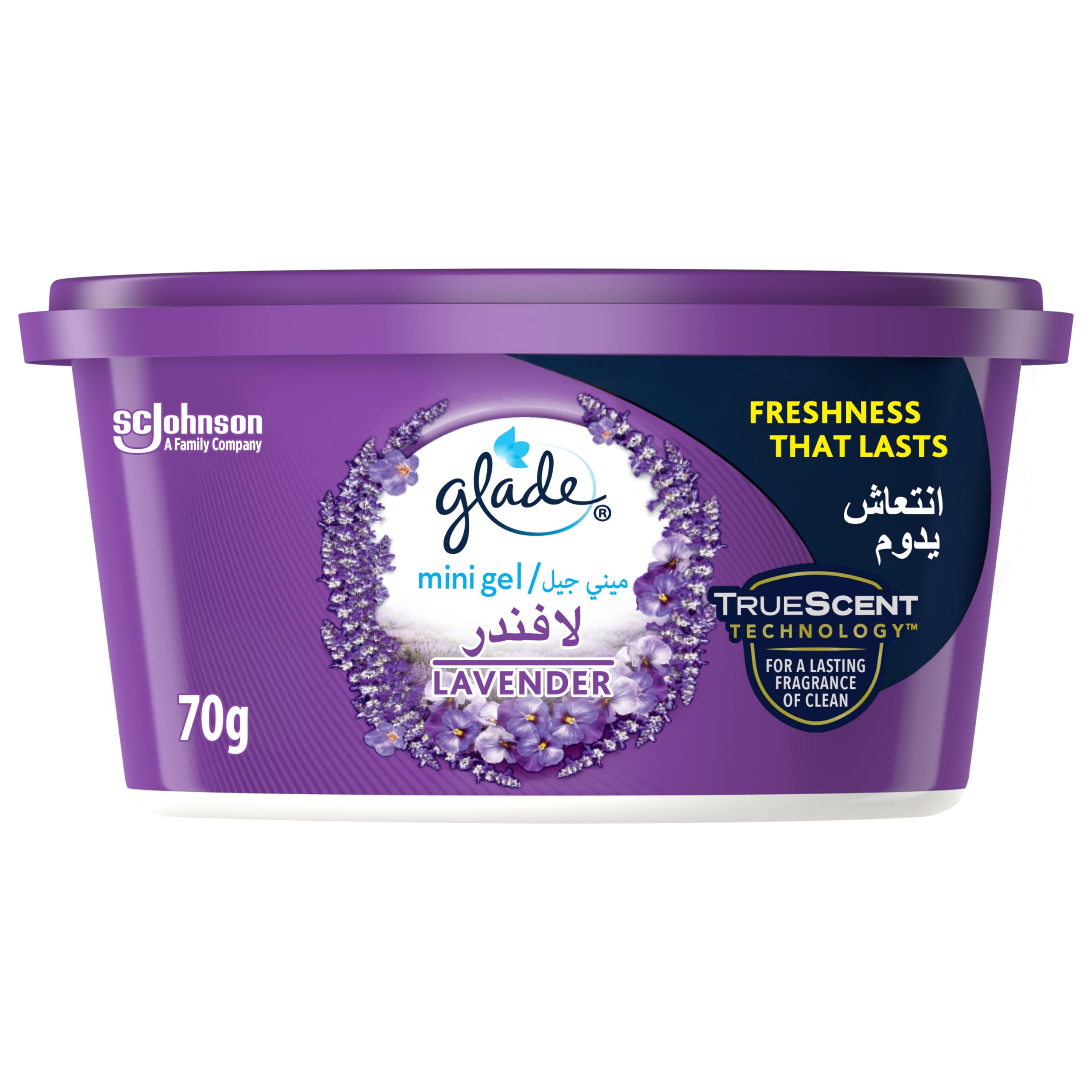 Glade Mini Gel Air Fresh Lavender 12X70G ZA 1*3 Piece(s)