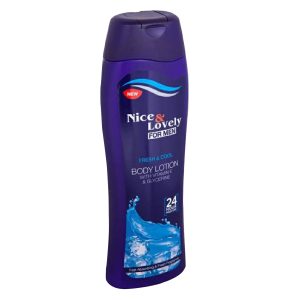 NICE & LOVELY FOR MEN FRESH & COOL BODY LOTION 400ML 1*6 Piece(s)