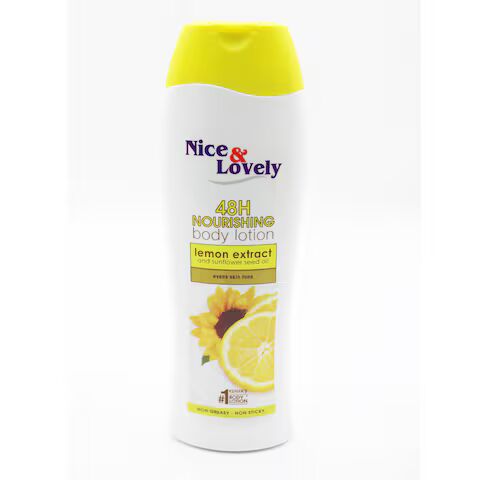 NICE & LOVELY LEMON LOTION 180ML 1*6 Piece(s)