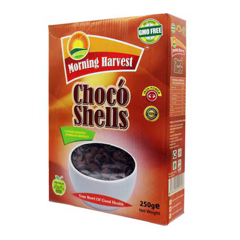 MORNING HARVEST CHOCO SEA SHELLS 250G BOX (Pack of 3)