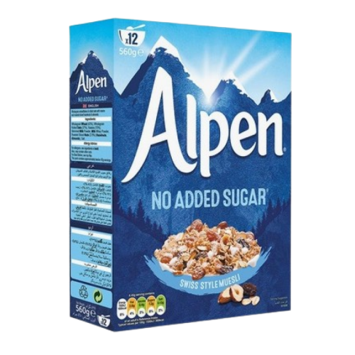 ALPEN NO ADDED SUGAR (Pack of 10)