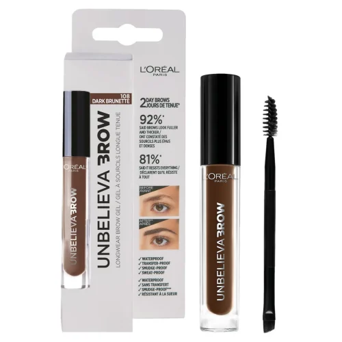 Infaillible 48H Unbelieva-Brow 108 Dark Brunette (Pack of 3)
