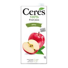 CERES APPLE 100% JUICE 1L (Pack of 12)
