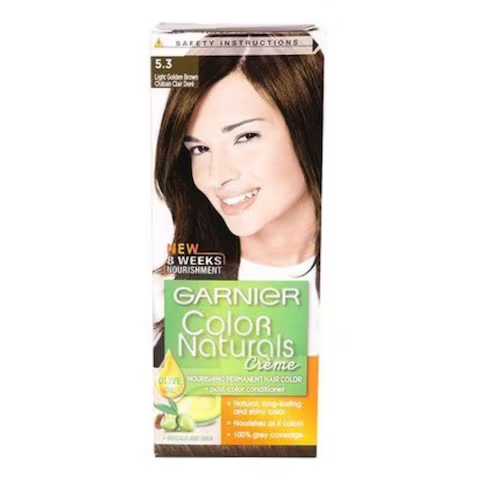 GARNIER COLOR NATURALS FR/GB/AR 5,3 CH CL D (LIGHT GOLDEN BROWN) (Pack of 3)