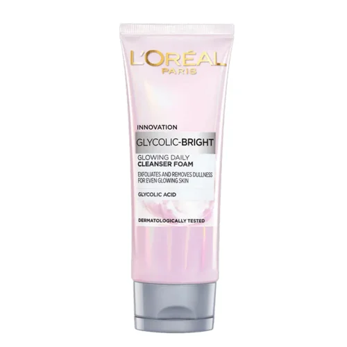 L'Oréal Paris GLYCOLIC BRIGHT CLEANSER 100ML (Pack of 3)