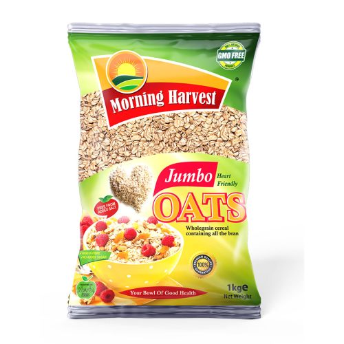 MORNING HARVEST JUMBO OATS 1KG (BAG) (Pack of 3)