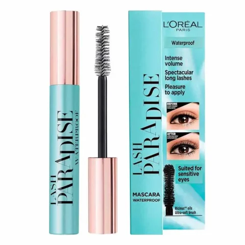 Paradise Mascara Waterproof 01 Black (Pack of 3)